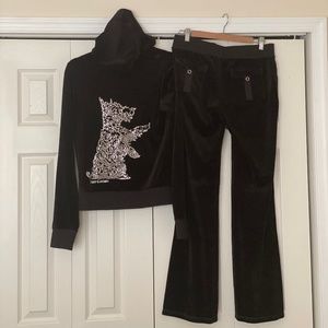 Juicy Couture Velour Set w/Sequin Terrier